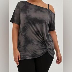 Torrid Women's Off-Shoulder Tie-Dye Top
